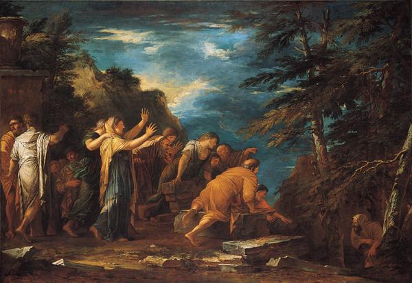 Salvator Rosa Pythagoras Emerging from the Underworld Germany oil painting art